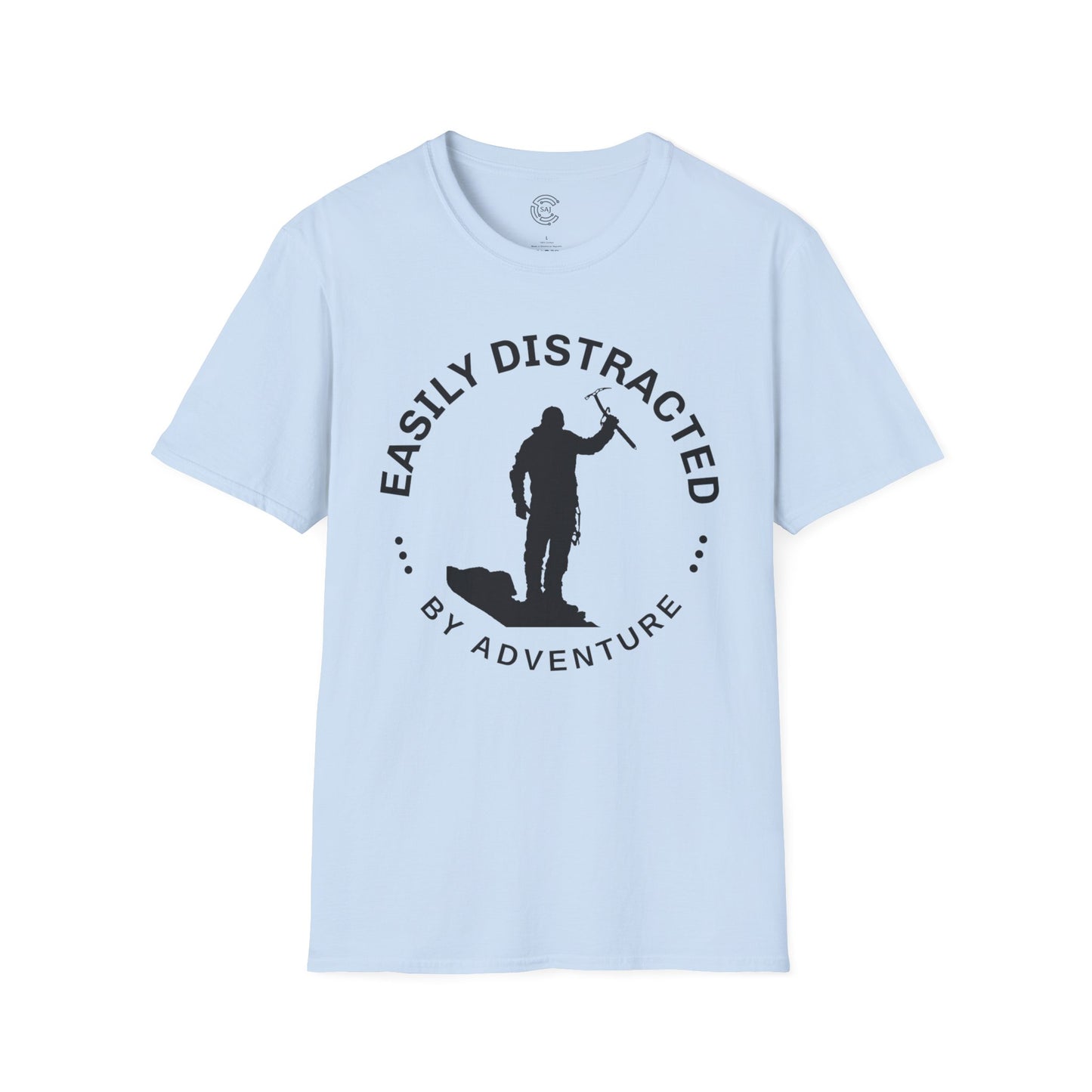 Easily Distracted Mountaineering Adventure T-Shirt | Unisex Tee