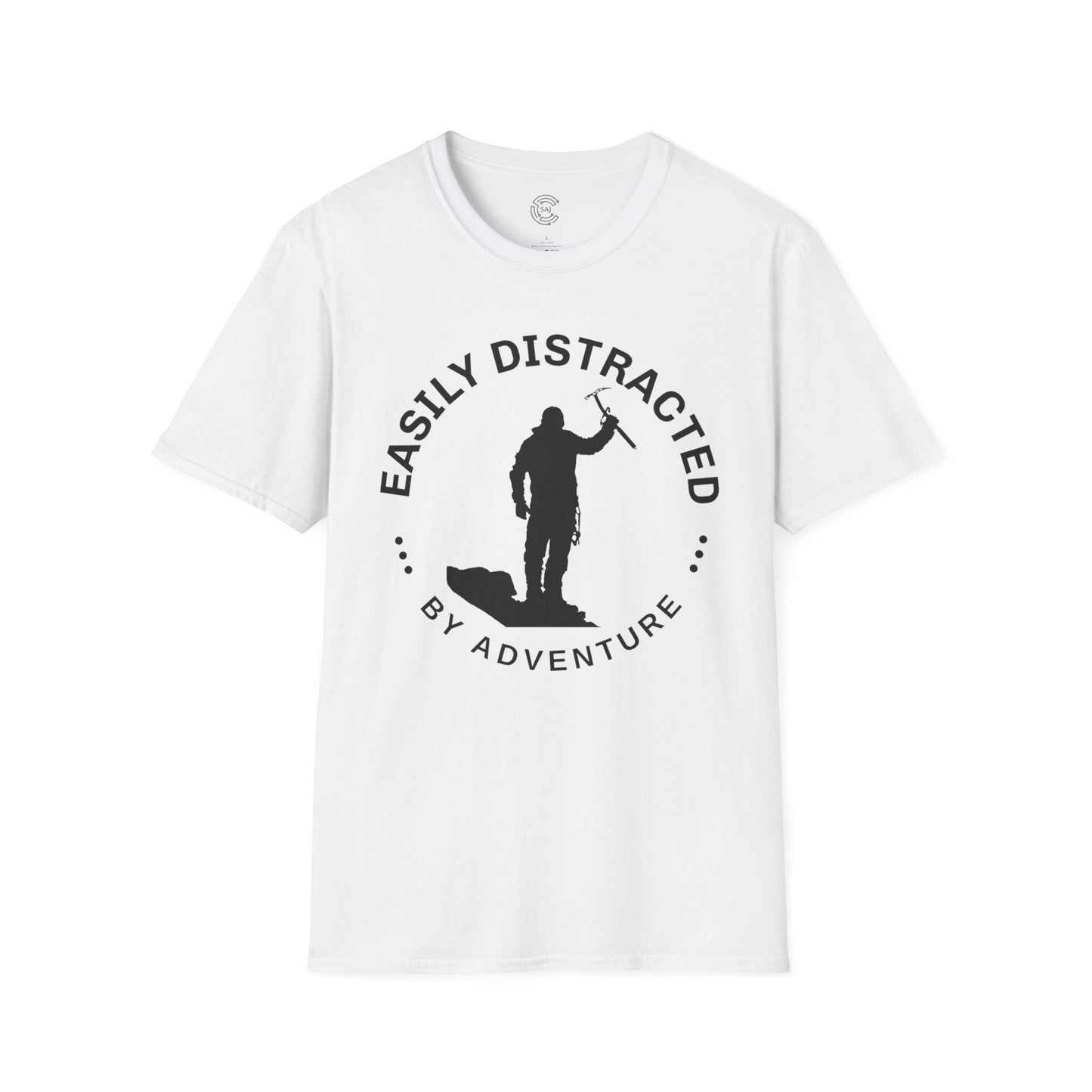 Easily Distracted Mountaineering Adventure T-Shirt | Unisex Tee