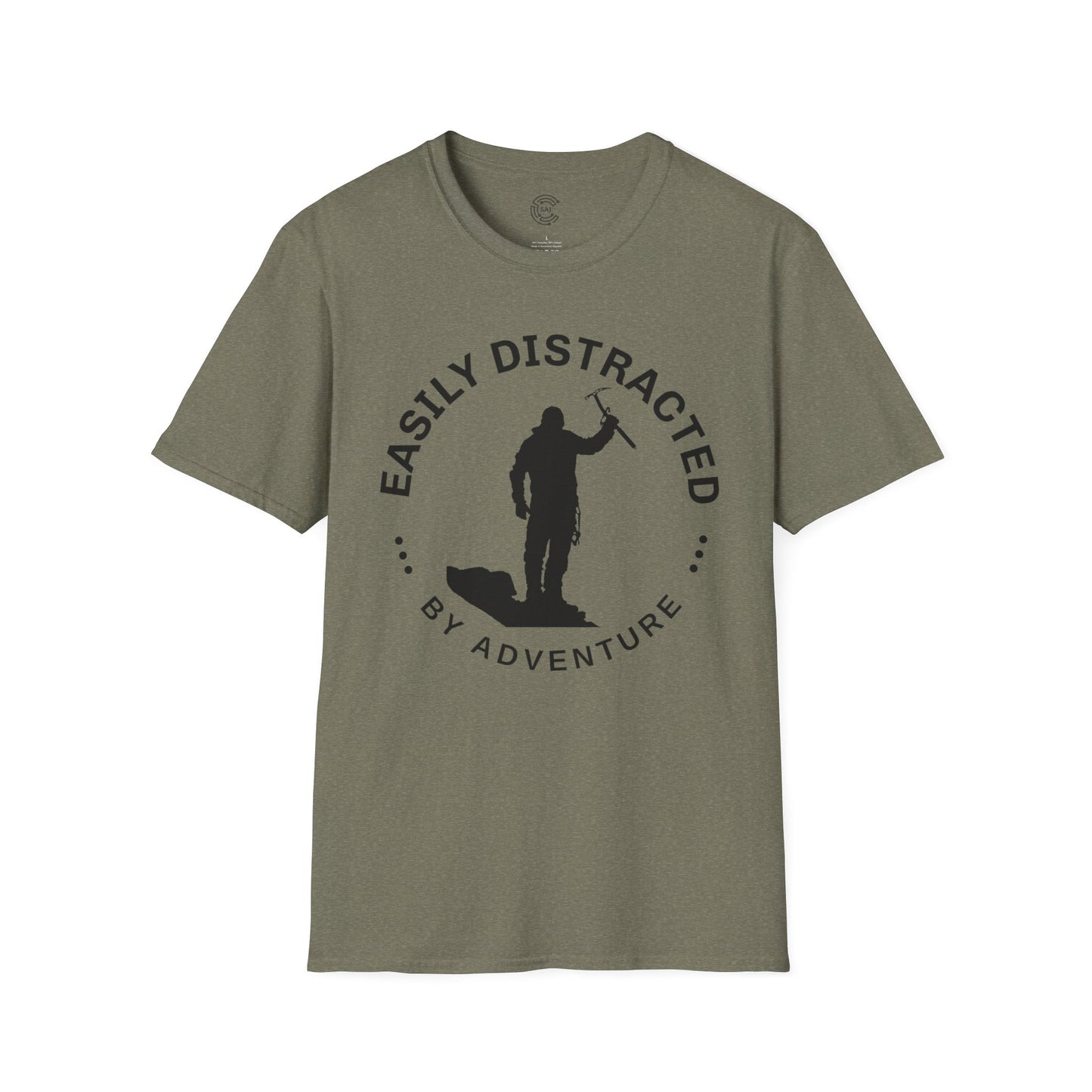 Easily Distracted Mountaineering Adventure T-Shirt | Unisex Tee