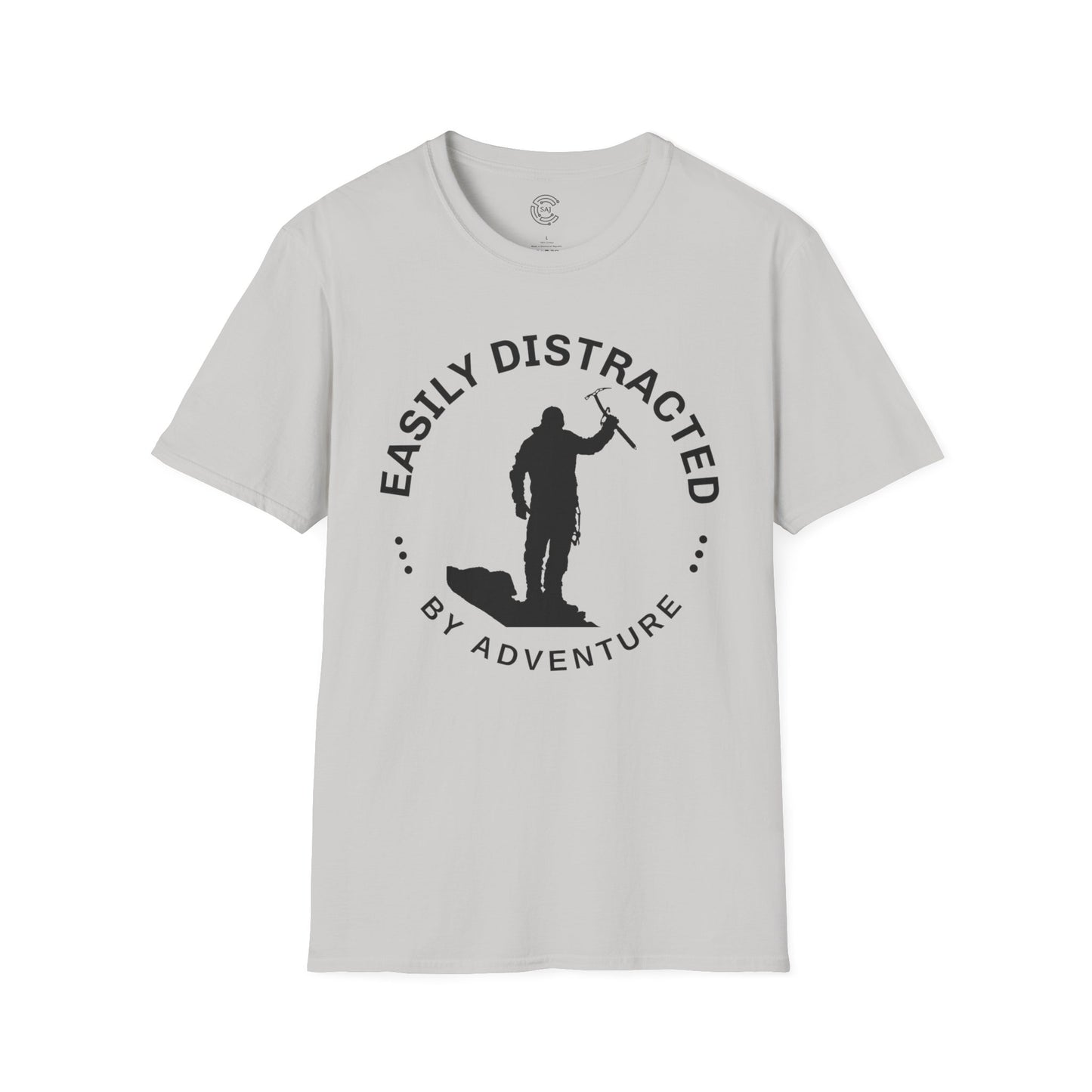 Easily Distracted Mountaineering Adventure T-Shirt | Unisex Tee