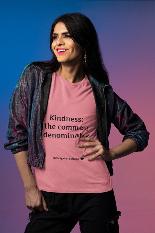 Math Against Bullying Unisex Softstyle T-Shirt - Kindness: The Common Denominator