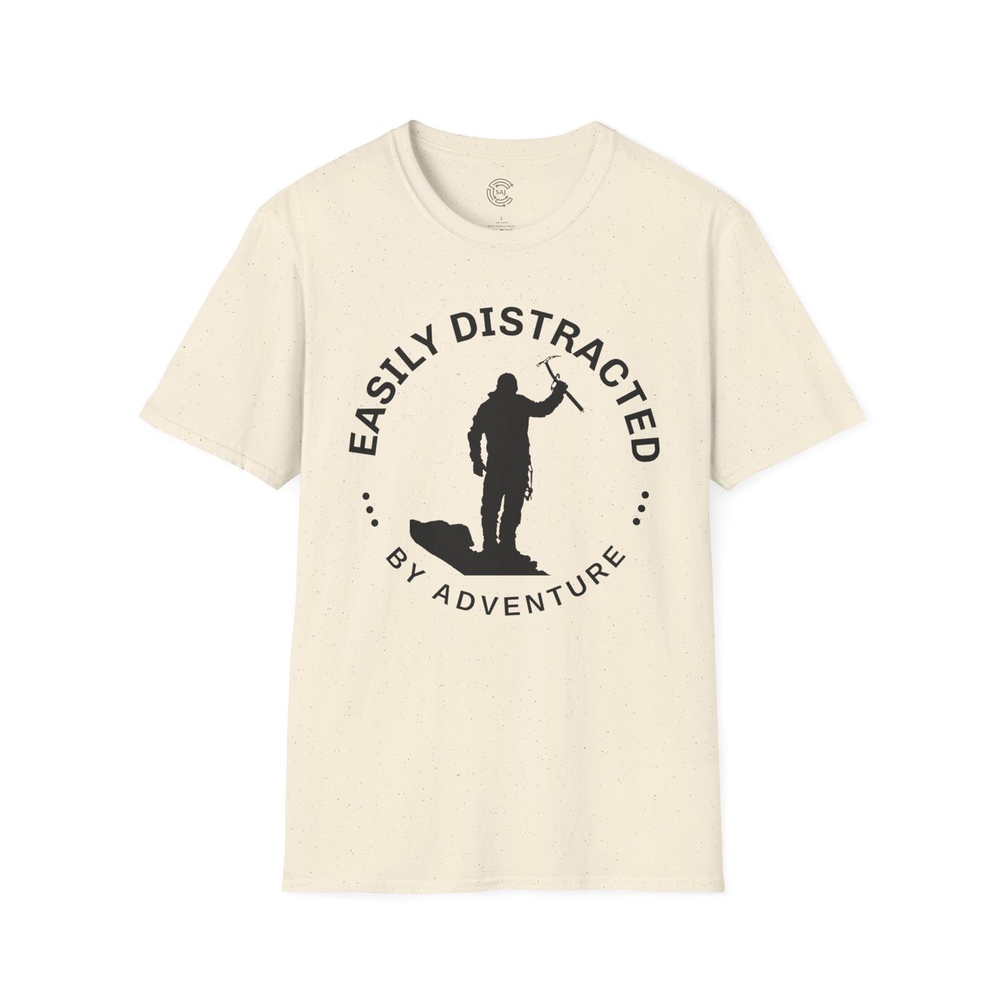 Easily Distracted Mountaineering Adventure T-Shirt | Unisex Tee