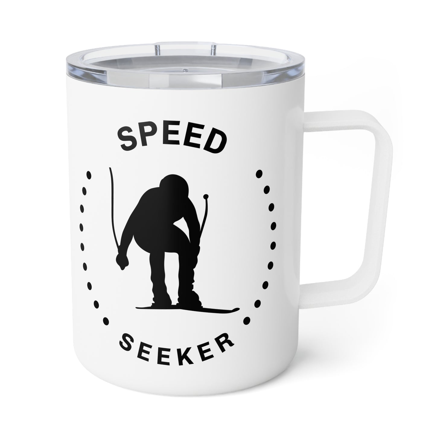 Insulated Coffee Mug - Speed Seeker - Perfect for Speed Demon Skiers and Outdoor Enthusiasts