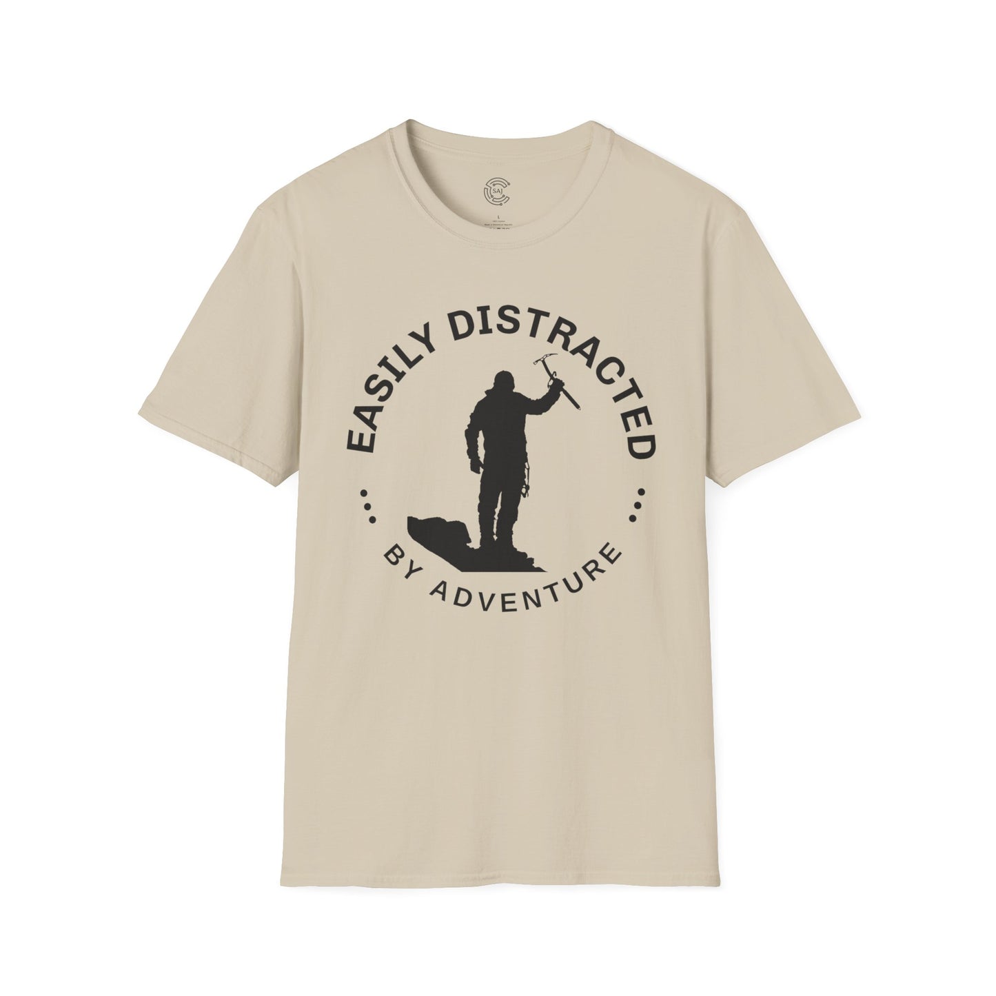 Easily Distracted Mountaineering Adventure T-Shirt | Unisex Tee