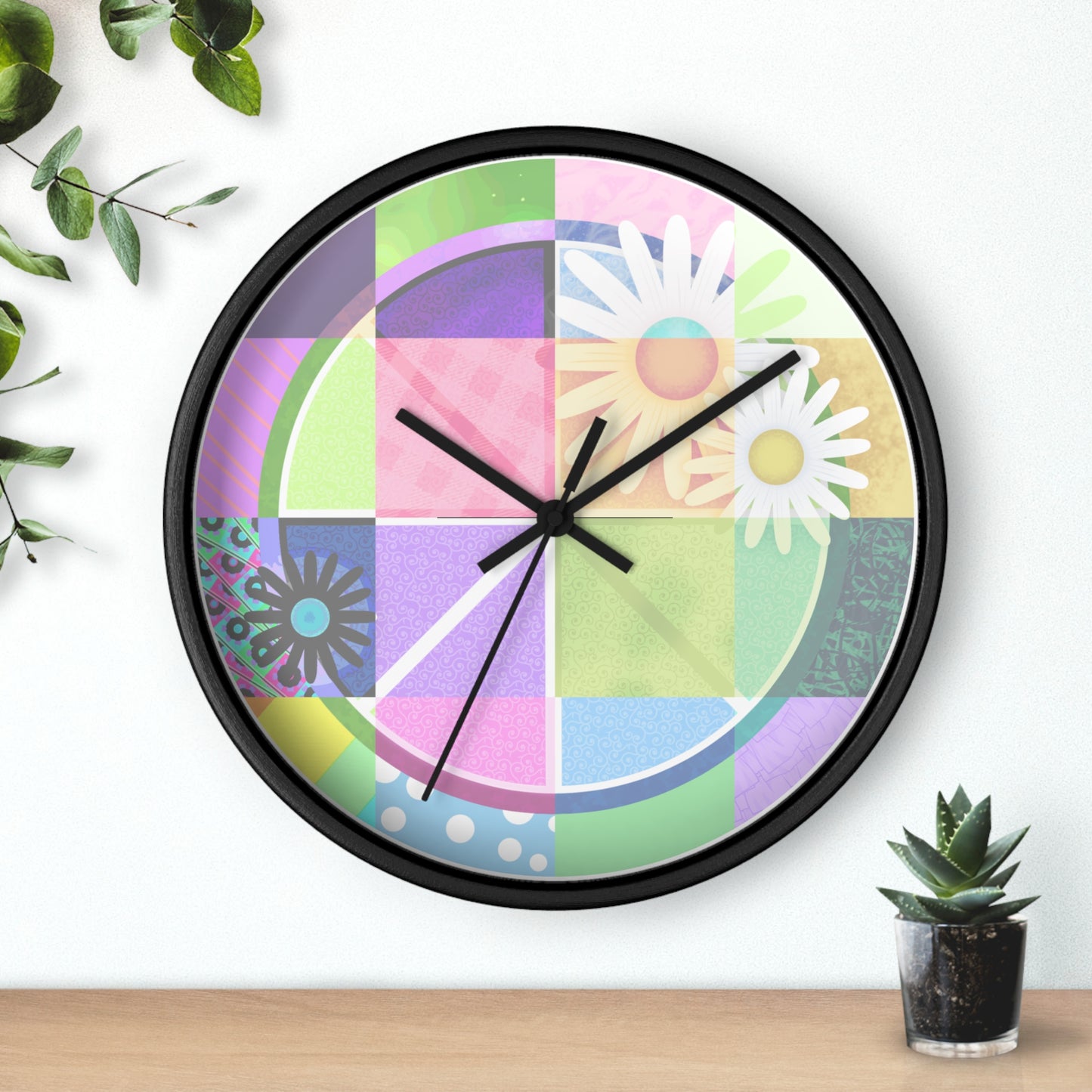 Fruit Flower - Colorful Floral Wall Clock – Brighten Up Your Space