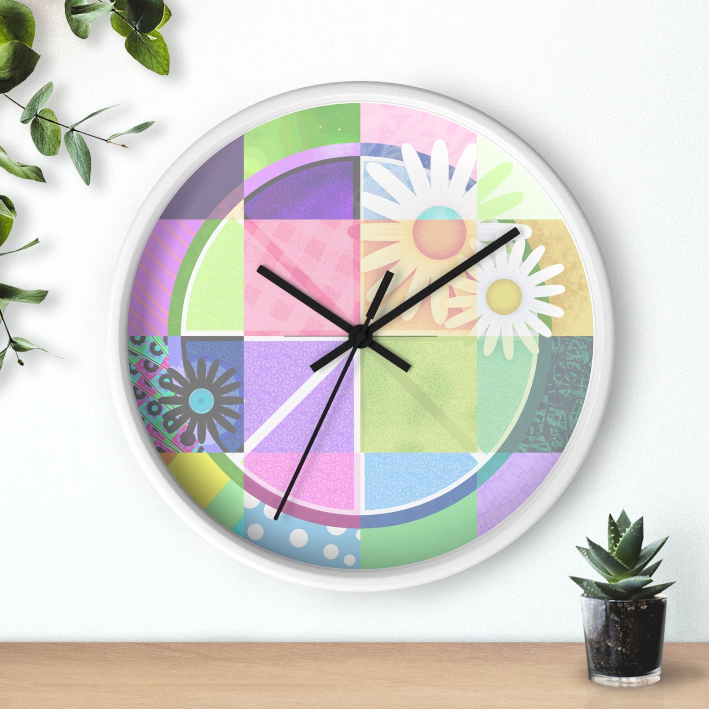 Fruit Flower - Colorful Floral Wall Clock – Brighten Up Your Space