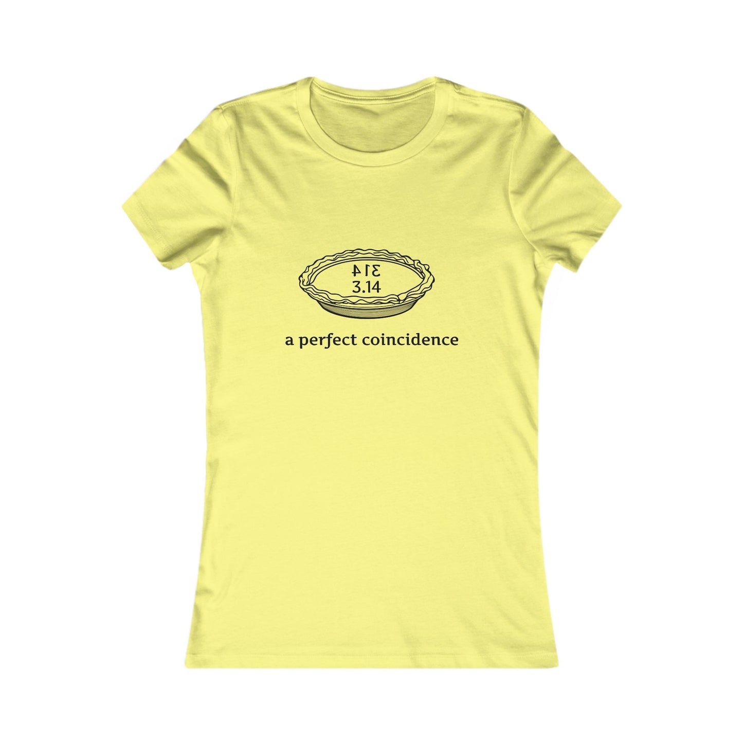 Women's Favorite Tee - Pi Inspired Design, 'A Perfect Coincidence'