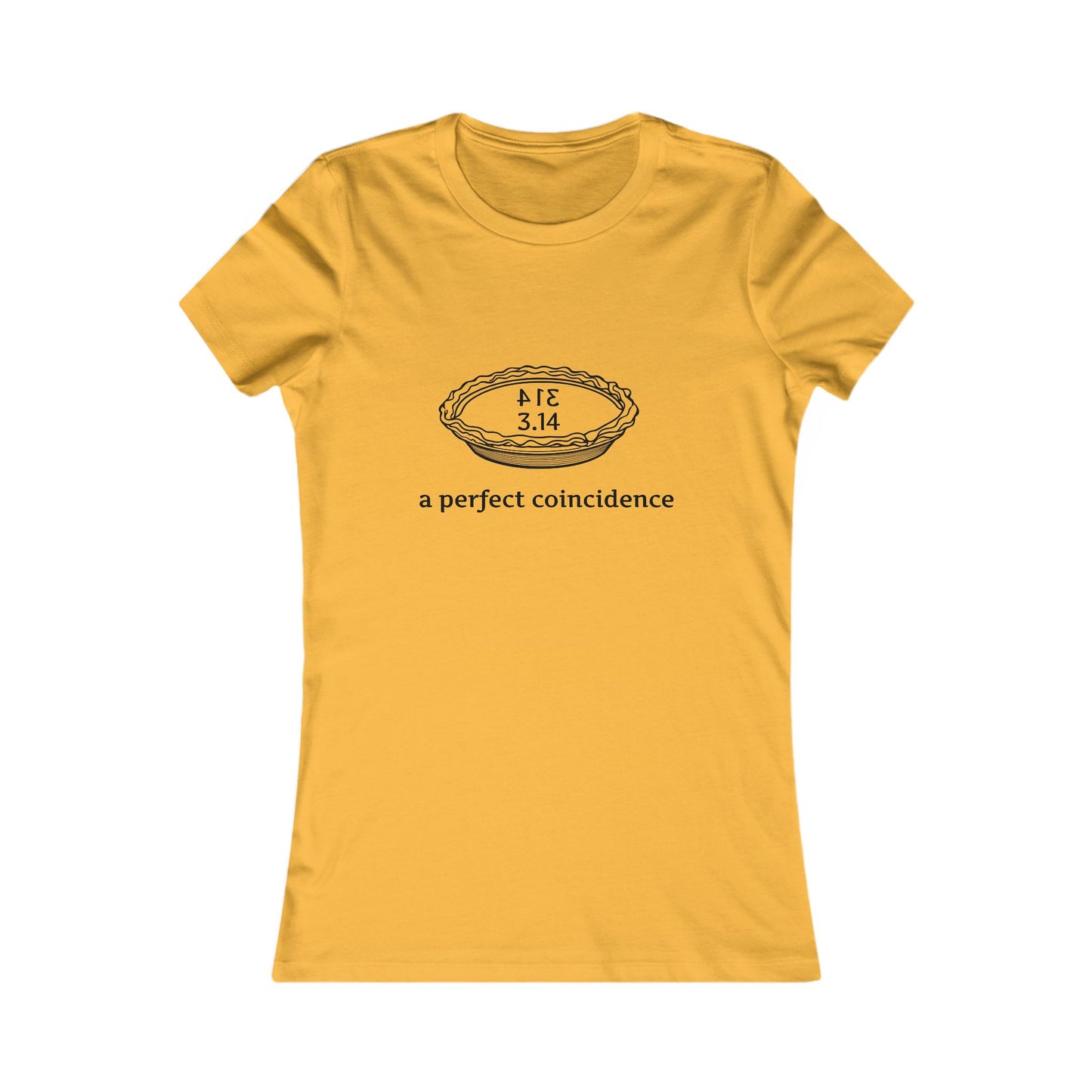 Women's Favorite Tee - Pi Inspired Design, 'A Perfect Coincidence'