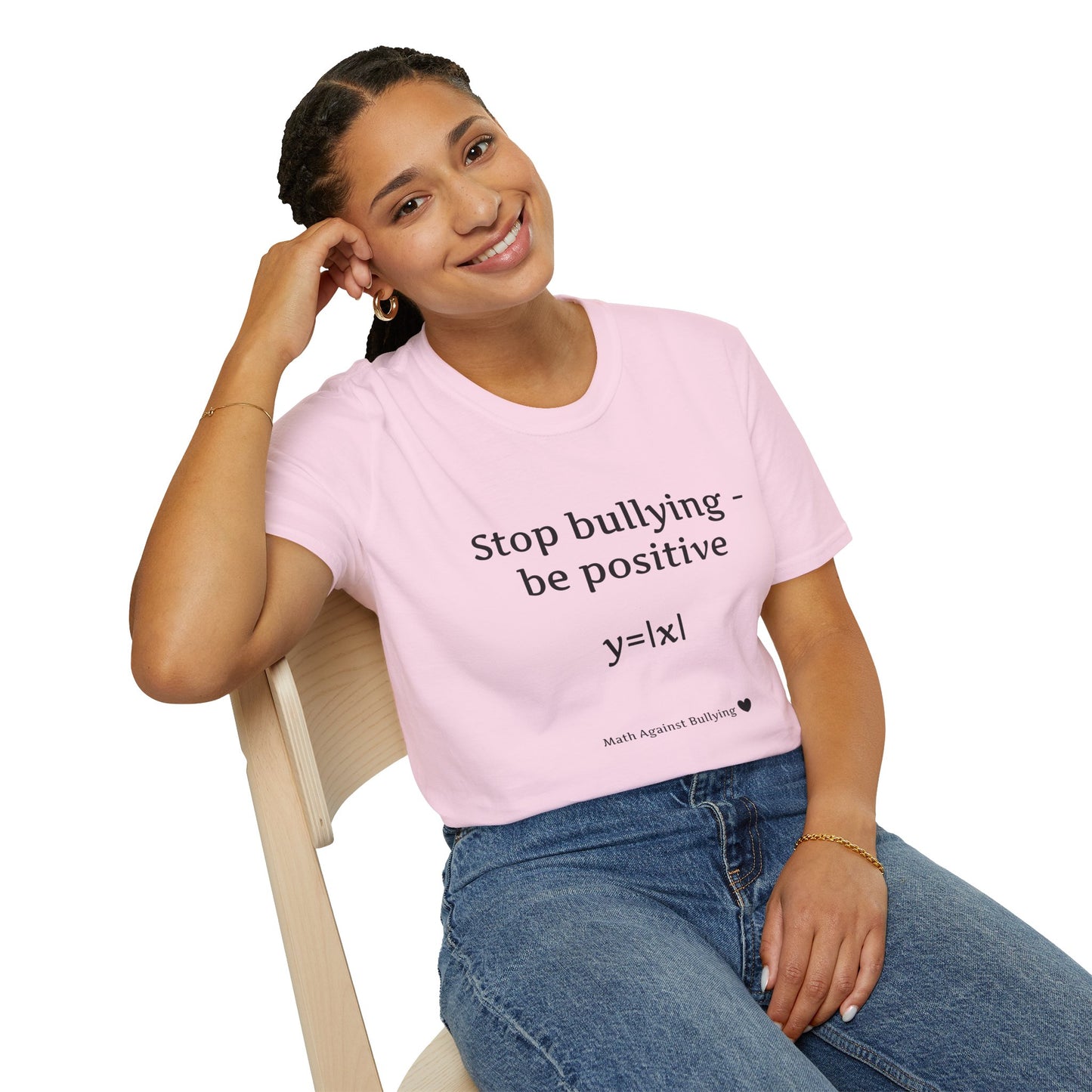 Math Against Bullying Unisex Softstyle T-Shirt - Stop Bullying Be Positive